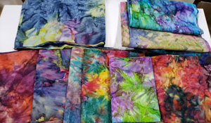 saturated batik fabric